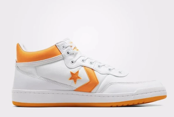 Converse Fastbreak Pro Mid Erkek Beyaz/Sarı Sneaker Günlük Spor Ayakkabı ürün görseli 1