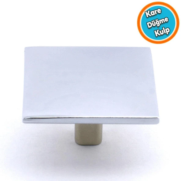 Mobilya Prizma Kulp Mutfak Dolabı Çekmece Dolap Kulpları Kapak Kulpu Kulbu Metal Krom Tek Vidalı ürün görseli 1