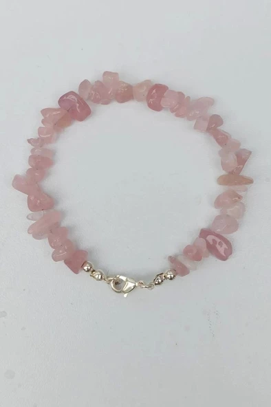 Pembe Kuvars Bileklik Kırıktaş 653-3 ürün görseli 1