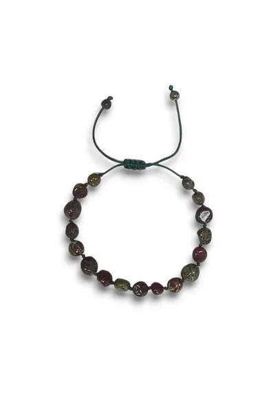 Dragon Blood Jasper Bileklik Makrome Ayarlı 337-3 ürün görseli 1