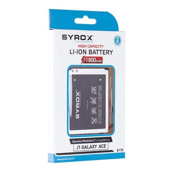 Syrox Samsung J1 Ace Batarya B178 ürün görseli 1
