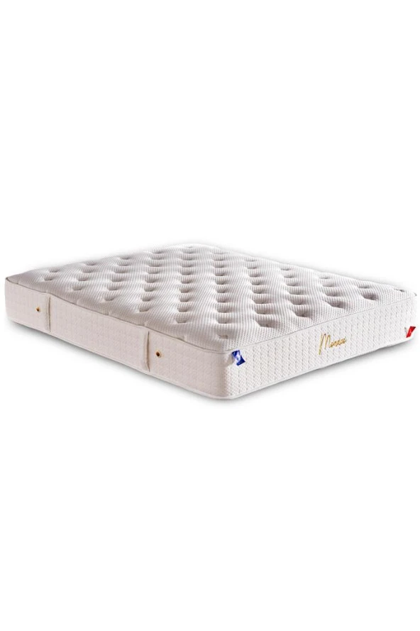Monaco Lüks Yatak 140x190 cm Çift Kişilik Paket Yaylı Pamuklu Örme Kumaşlı Kral Dairesi Yatağı ürün görseli 1