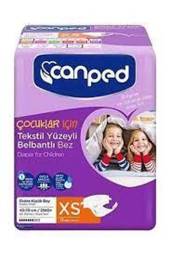 Canped BELBANTLI Tekstil Yüzey EKSTRA SMALL Belbantlı Hasta Bezi  30'LU ürün görseli 1