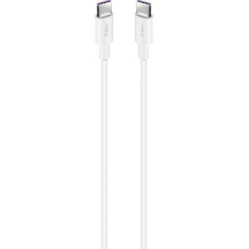 Ttec 2DK45B USB-C - USB-C 200cm 65W PD/QC Hızlı Şarj/Data Kablosu Beyaz ürün görseli 1