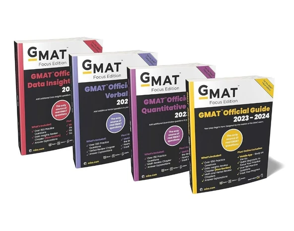GMAT Official Guide 2023-2024 Bundle, Focus Edition: Includes GMAT Official Guide + GMAT Quantitative Review + GMAT Verbal Review + GMAT Data Insights Review + Online Question Bank ONLINE Kaynaklara e ürün görseli 1