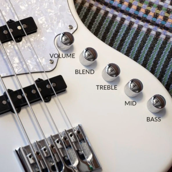 Cort NJS4BK 4 Telli Bas Gitar (Siyah) - Resim 3