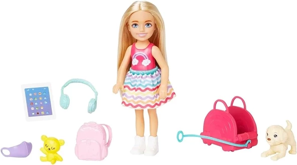 Barbie Seyahatte Chelsea Bebek ve Aksesuarları, 3 yaş ve üzeri, HJY17 ürün görseli 1