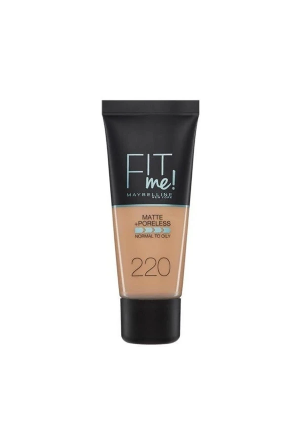 Maybelline New York  Fondöten Fit Me Matte + Poreless Foundation 220 Natural Beige 30 ml ürün görseli 1