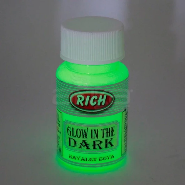 Rich Karanlıkta Parlayan Boya Glow In The Dark 50ml 3004 Yeşil ürün görseli 1