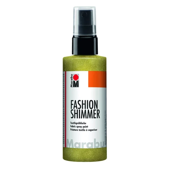 Marabu Fashion Shimmer Spray Kumaş Boyası 100ml 520 Lemon ürün görseli 1