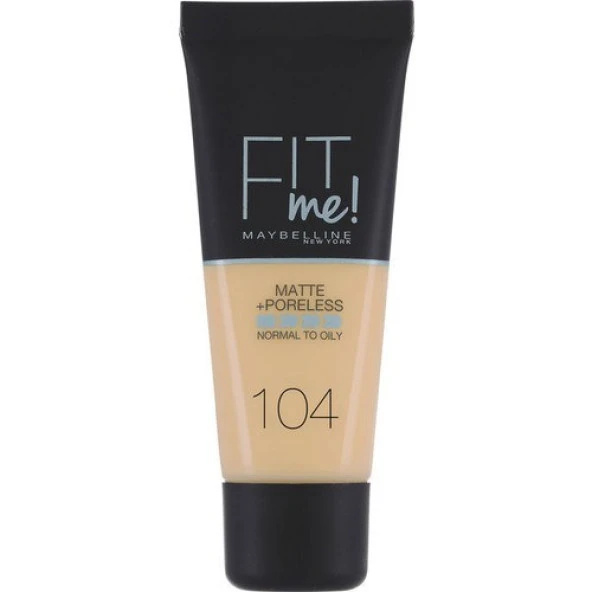Maybelline New York Fit Me Matte & Poreless Foundation 30 Ml 104 Soft Ivory ürün görseli 1