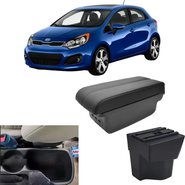 Kia Rio 2011-2016 Delmesiz Vidasız Kol Dayama Kolçak ürün görseli 1