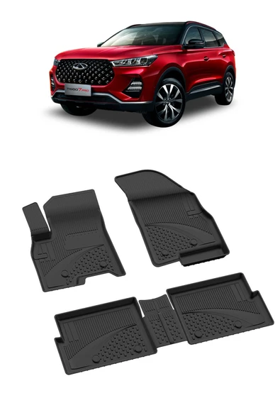 Sahler Chery Tiggo 7 Pro 2020+ 4.5 D Havuzlu Paspas Siyah ürün görseli 1