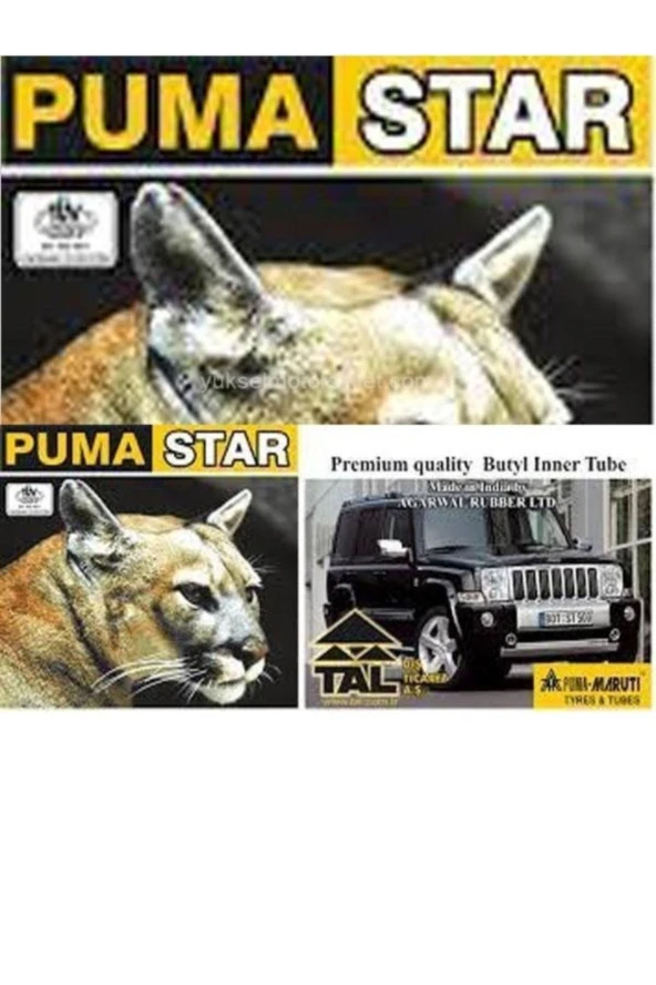 PUMASTAR 600/650-16 Traktör Ön Iç Lastik/şambrel 2 Adet ürün görseli 1