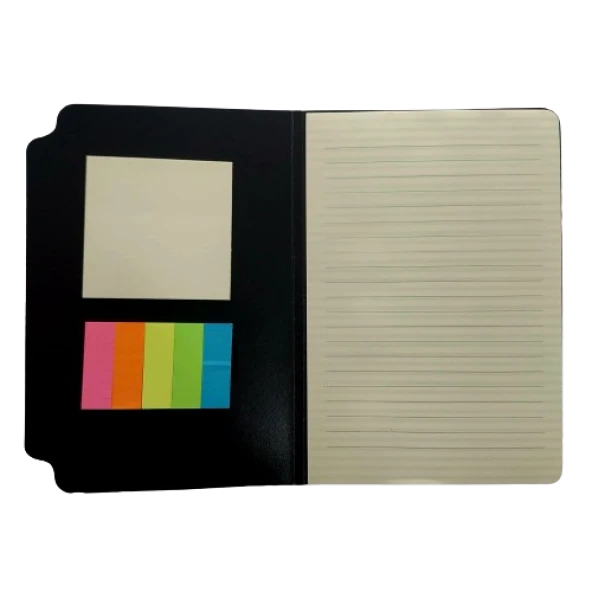 defter tipi postit ve postij seti A5 boy  bloknot ürün görseli 1