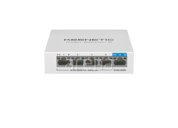 KEENETIC PoE+ Switch 5 1x1Gbit 4x1Gbit PoE+ Port IEEE 802.3af/at 60Watt ürün görseli 1