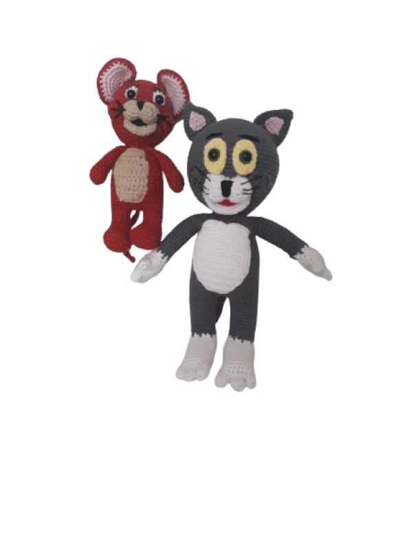Tom & Jerry Amigurumi Organik Oyuncak ürün görseli 1