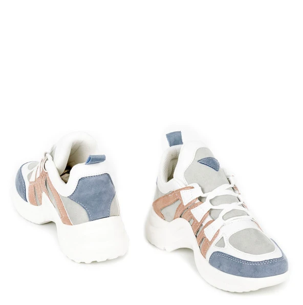 Kadın Renkli Sneakers Ayakkabı - Resim 12