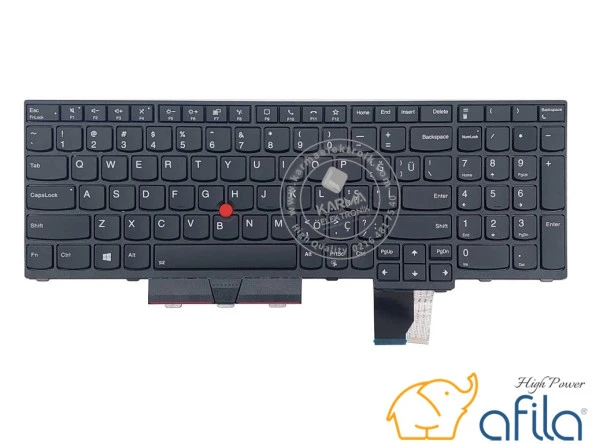 Lenovo Thinkpad T15p Gen 2 Type 21A7 21A8 uyumlu Notebook Klavyesi (Siyah TR) ürün görseli 1