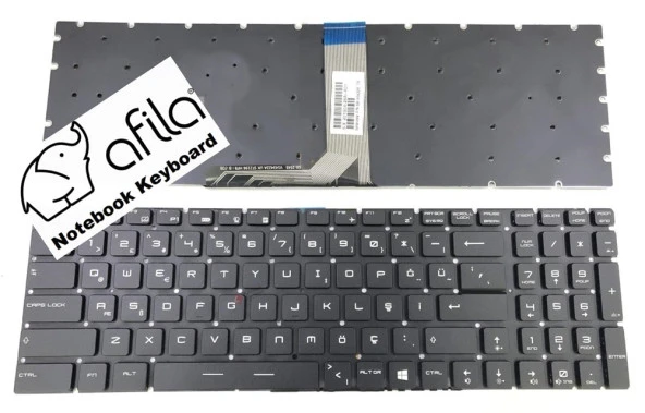 MSI GL72 6QC-035XTR, GL72 6QC-076XTR msi Uyumlu Notebook Klavye (Siyah TR) V1 ürün görseli 1
