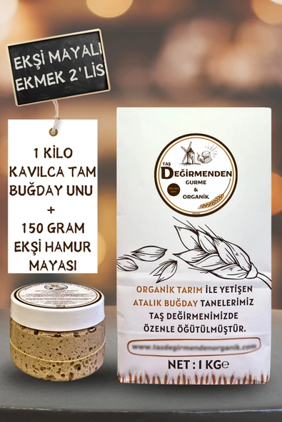 Kavılca Gernik Tam Buğday Unu - Siyez Ekşi Hamur Mayası ürün görseli 1