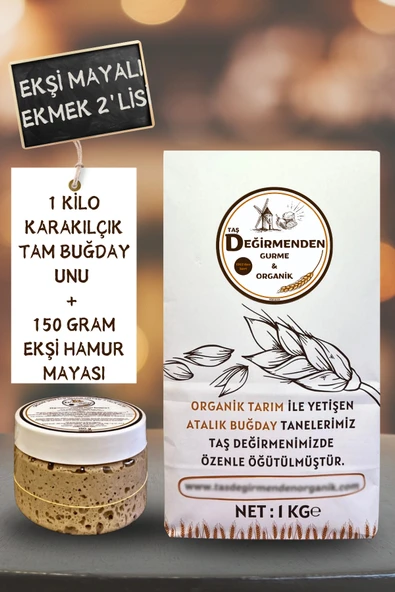 Karakılçık Tam Buğday Unu - Siyez Ekşi Hamur Mayası ürün görseli 1
