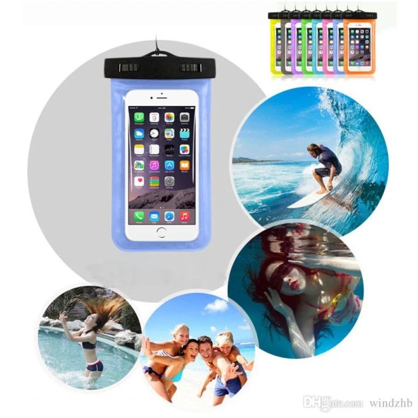 Ateştech Waterproof Bag Su Geçirmez Telefon Kılıfı Dalış Kılıfı Mavi ürün görseli 1