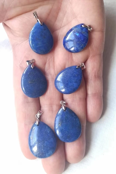 Doğal Lapis Lazuli Kolye 421-1 - Resim 2
