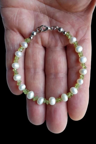 Kültür İncisi Ve Peridot Bileklik 675-4 ürün görseli 1
