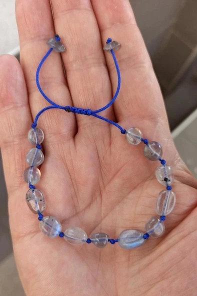 Işıltılı Labradorit Bileklik Makrome Ayarlı 410-3 ürün görseli 1