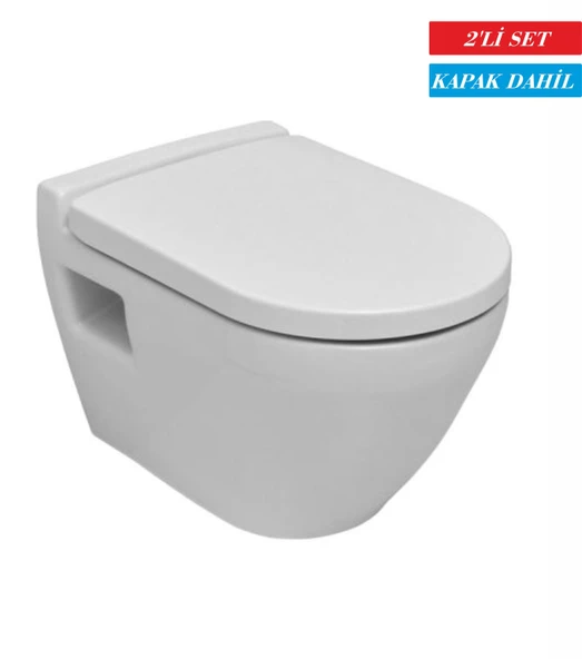 Serel Smart Asma Klozet+Serel Beta Yavaş Kapanan Klozet Kapağı (SM23ODS110H+223BT00002) ürün görseli 1