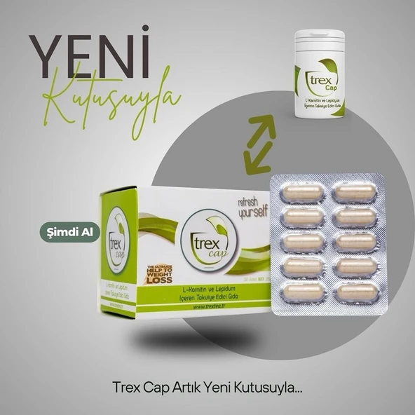 Trexta trexcap trextea 30 adet kapsül bir aylık ürün görseli 1