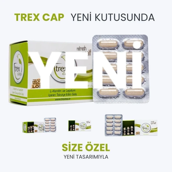 Trexta trexcap trextea 30 adet kapsül bir aylık - Resim 3