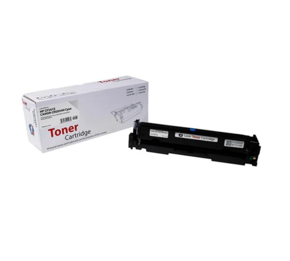 HP uyumlu CF541X & CANON uyumlu CRG-054,067HK Mavi Toner(2.5K) ürün görseli 1