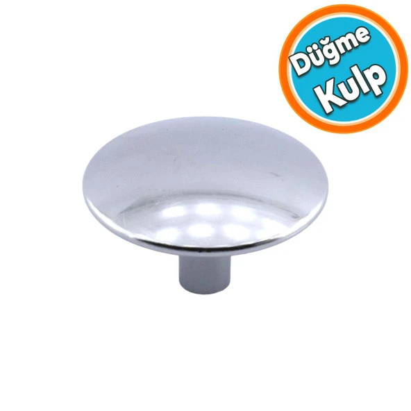 Mobilya Kulp Mutfak Dolabı Çekmece Dolap Kulpları Kapak Kulpu Kulbu Metal Krom Yuvarlak ürün görseli 1