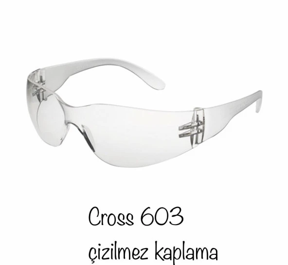 Viola Valente Cross 603 Çizilmez Kaplama Şeffaf Gözlük ürün görseli 1