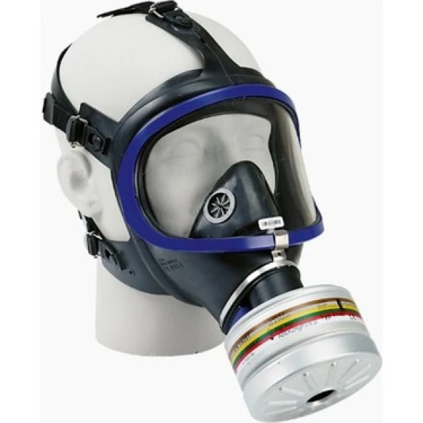 DRAGER 6300 TAM YÜZ MASKE+A1B2E2K1 HG CO NO P3 D FİTRE ( YANGIN MASKESİ)(KARBONMON OKSİT GAZI İÇİN) ürün görseli 1