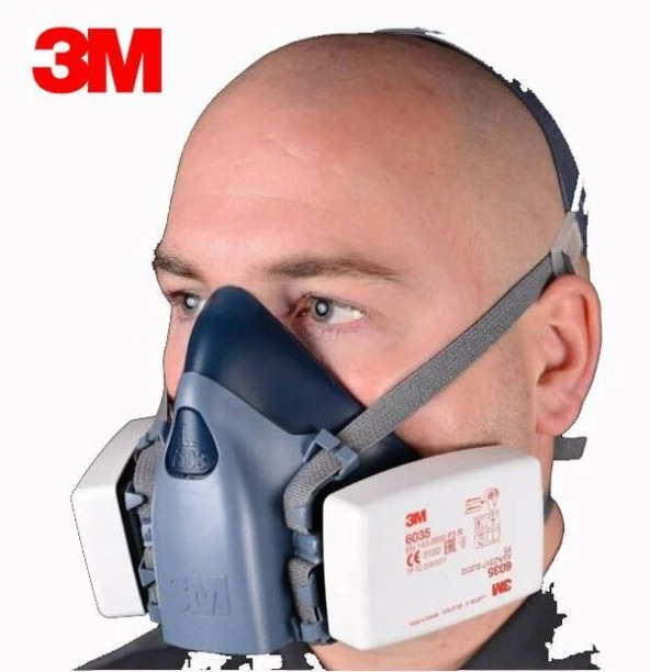 3M 7502(Orta Boy) Yarım Yüz Maskesi - Resim 2