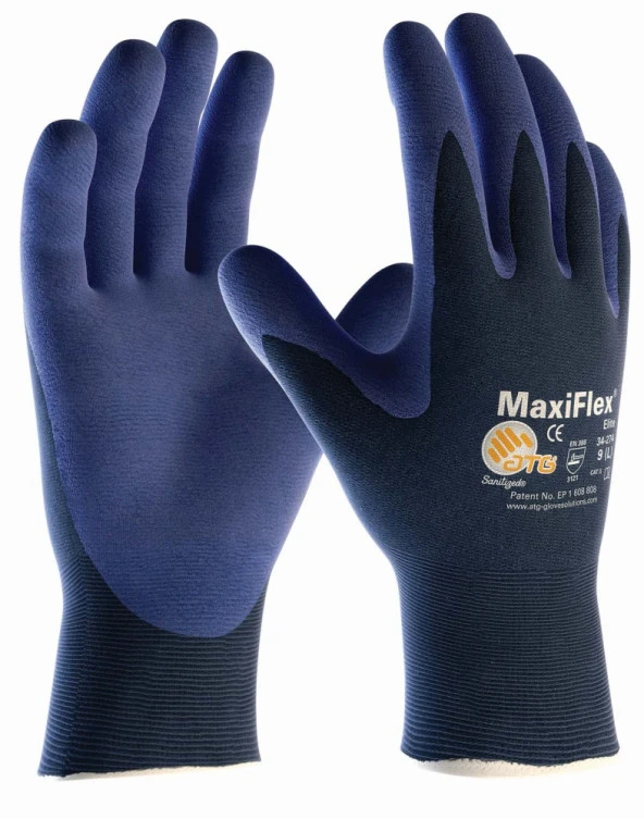 ATG MaxiFlex® Elite™ 34-274 iş eldiveni No:9 (L) ürün görseli 1