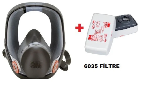 3M™ 6800 Tam Yüz Gaz Maskesi +6035 P3 FİLTRE ürün görseli 1