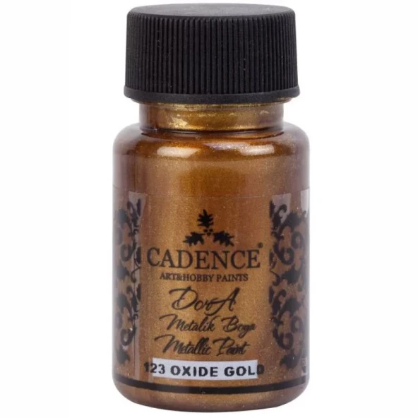 Cadence Dora Metalik Boya 50ml 123 Oxide Gold ürün görseli 1