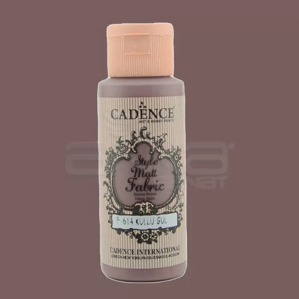 Cadence Style Matt Fabric Kumaş Boyası 59ml F614 Küllü Gül-Ashy Rose ürün görseli 1