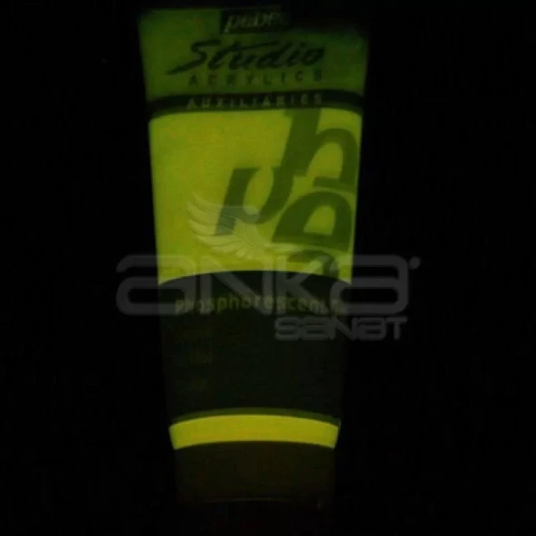 Pebeo Studio Floresan Karanlıkta Parlayan Boya 100ml Yellow ürün görseli 1