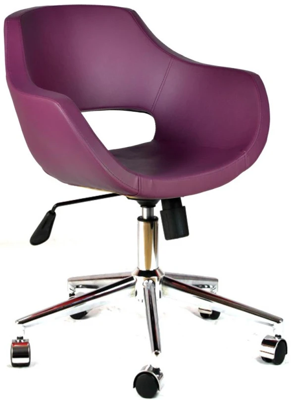 Bürocci Viva Metal Ayaklı Çalışma Koltuğu-Mor-2021A0124 ürün görseli 1