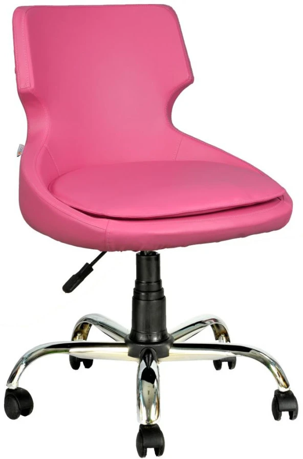 Bürocci Zaga Metal Ayaklı Çalışma Koltuğu-Pembe-2023D0120 ürün görseli 1