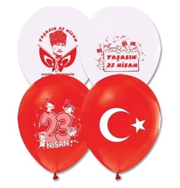 Party Marty 23 Nisan Baskılı Balon 100Lü ürün görseli 1