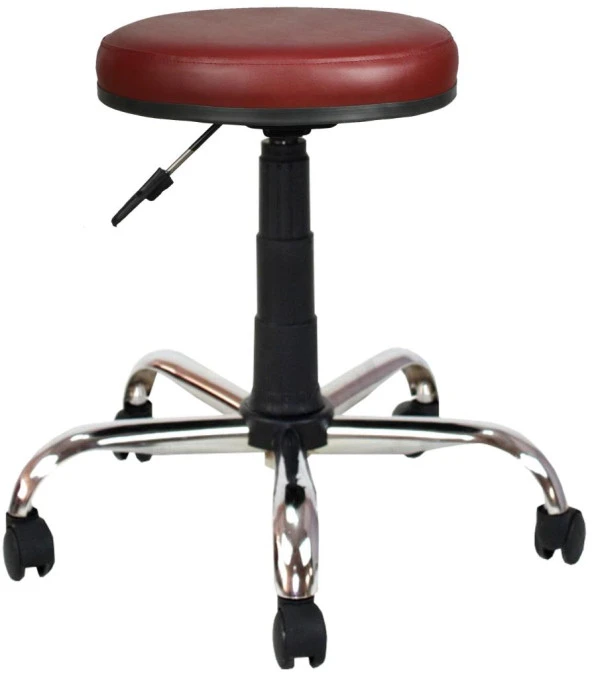 Bürocci Metal Ayaklı Tabure-Bordo-2999D0102 ürün görseli 1