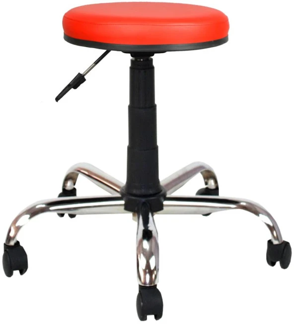 Bürocci Metal Ayaklı Tabure-Kırmızı-2999D0116 ürün görseli 1