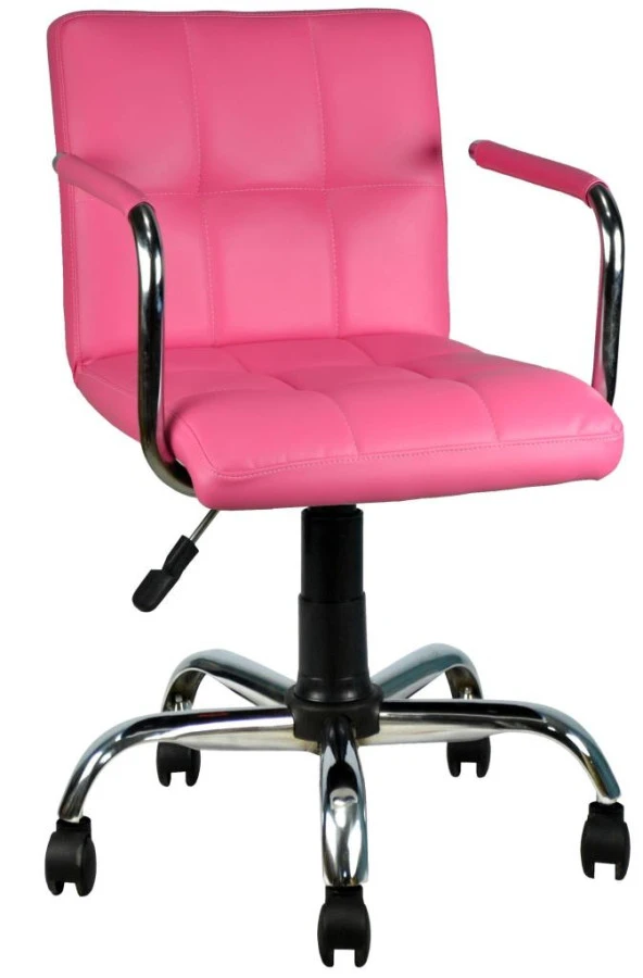 Bürocci Carla Çalışma Koltuğu-Pembe Deri-9503D0120 ürün görseli 1