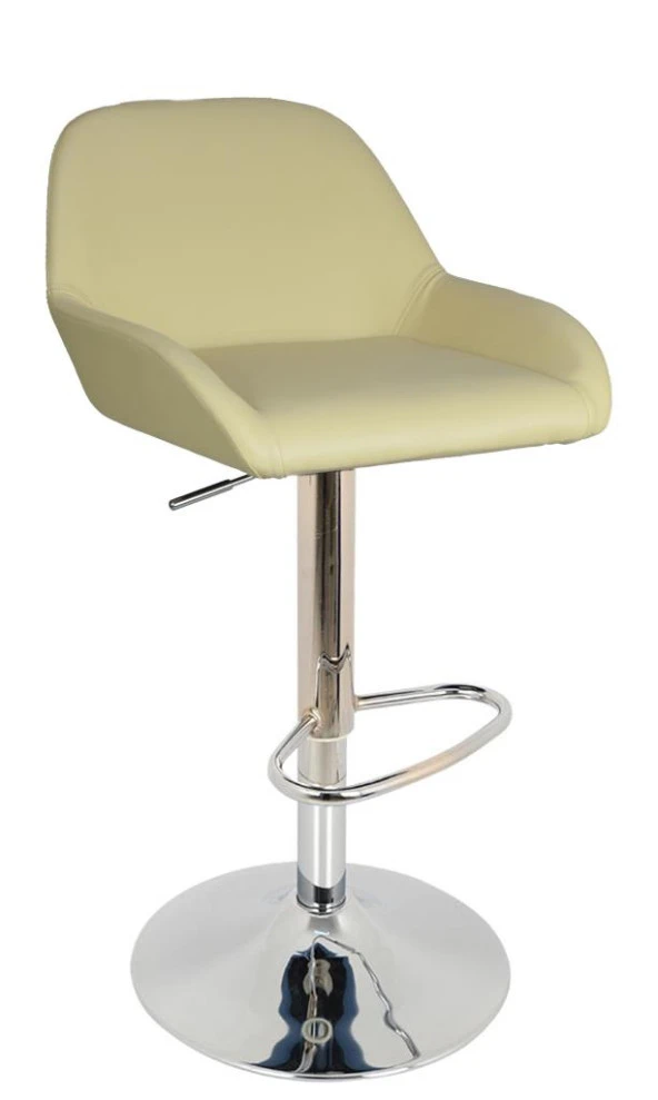 Bürocci Texas Bar Taburesi - Krem Deri - 9506S0115 ürün görseli 1